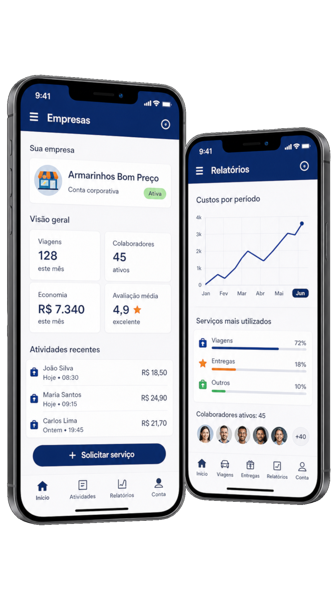 Tela FreeVus Empresas